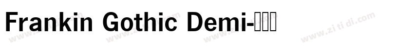 Frankin Gothic Demi字体转换
